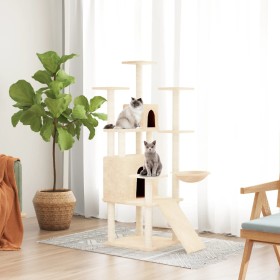 Cat scratcher with cream sisal posts 154 cm by vidaXL, Cat furniture - Ref: Foro24-171690, Price: 77,92 €, Discount: %