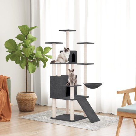 Cat scratcher with dark gray sisal posts 154 cm by vidaXL, Cat furniture - Ref: Foro24-171692, Price: 74,00 €, Discount: %