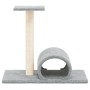 Cat scratching post with light gray tunnel 60x34.5x50 cm by vidaXL, Cat furniture - Ref: Foro24-171697, Price: 29,11 €, Disco...