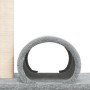 Cat scratching post with light gray tunnel 60x34.5x50 cm by vidaXL, Cat furniture - Ref: Foro24-171697, Price: 29,11 €, Disco...