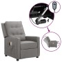 Sillón de masaje eléctrico tela gris claro de vidaXL, Sillones de masaje eléctricos - Ref: Foro24-3098622, Precio: 242,99 €, ...