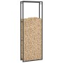 Matte black steel firewood rack 80x28x222 cm by vidaXL, Firewood bags and holders - Ref: Foro24-350309, Price: 56,99 €, Disco...