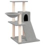 Rascador para gatos con postes de sisal gris claro 82 cm de vidaXL, Mobiliario para gatos - Ref: Foro24-171667, Precio: 43,20...