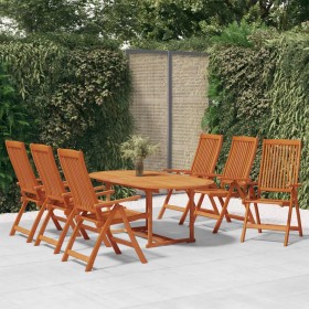 Garden dining set 7 pieces solid eucalyptus wood by vidaXL, Garden sets - Ref: Foro24-3087336, Price: 659,99 €, Discount: %