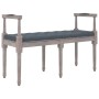 Dark gray velvet bench 110x40x70 cm by vidaXL, Banks - Ref: Foro24-344426, Price: 90,85 €, Discount: %