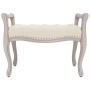 Linen bench 80x45x60 cm by vidaXL, Banks - Ref: Foro24-344429, Price: 124,74 €, Discount: %