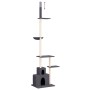 Árbol rascador gatos suelo a techo gris oscuro 250,5-276,5 cm de vidaXL, Mobiliario para gatos - Ref: Foro24-171722, Precio: ...