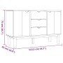 OTTA Sideboard aus massivem Kiefernholz, braun und weiß, 113,5 x 43 x 73 cm von vidaXL, Sideboards - Ref: Foro24-348593, Prei...