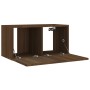 Set de muebles para TV 4 pzas madera contrachapada marrón roble de vidaXL, Muebles TV - Ref: Foro24-3120208, Precio: 122,99 €...