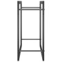 Matte black steel firewood rack 50x28x56 cm by vidaXL, Firewood bags and holders - Ref: Foro24-350304, Price: 26,10 €, Discou...