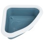 Ecktoilette für Katzen PP weiß und blau 56x40x14 cm von vidaXL, Katzentoiletten - Ref: Foro24-171808, Preis: 31,54 €, Rabatt: %