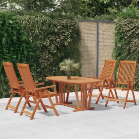 Garden dining set 5 pieces solid eucalyptus wood by vidaXL, Garden sets - Ref: Foro24-3087341, Price: 533,50 €, Discount: %