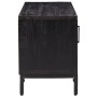 Mueble para TV madera maciza pino reciclada negro 110x35x48 cm de vidaXL, Muebles TV - Ref: Foro24-349918, Precio: 159,99 €, ...