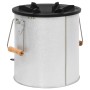 Hornillo de leña para camping acero plateado 45x25x26 cm de vidaXL, Chimeneas - Ref: Foro24-319438, Precio: 82,99 €, Descuent...