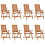 Folding garden chairs 8 pcs solid eucalyptus wood by vidaXL, Garden chairs - Ref: Foro24-3087346, Price: 527,99 €, Discount: %