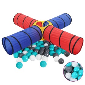 Children's play tunnel with 250 multicolored balls by vidaXL, Play tents and tunnels - Ref: Foro24-3107710, Price: 62,13 €, D...