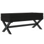 Stool with black velvet storage 110x45x49 cm by vidaXL, Benches for halls and storage - Ref: Foro24-344528, Price: 116,32 €, ...