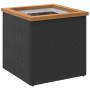 Black synthetic rattan planter 40x40x40 cm by vidaXL, Pots and planters - Ref: Foro24-319414, Price: 53,99 €, Discount: %