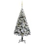 Beleuchteter Weihnachtsbaum mit Lichtern und grünen Kugeln 180 cm von vidaXL, Weihnachtsbäume - Ref: Foro24-3077820, Preis: 1...