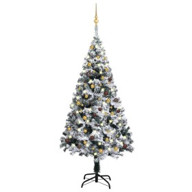 Pre-lit Christmas tree with lights and green balls 180 cm by vidaXL, Christmas trees - Ref: Foro24-3077820, Price: 115,99 €, ...