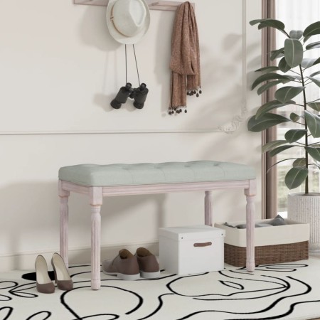 Light gray velvet bench 80x40x49 cm by vidaXL, Banks - Ref: Foro24-344446, Price: 56,80 €, Discount: %