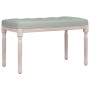 Light gray velvet bench 80x40x49 cm by vidaXL, Banks - Ref: Foro24-344446, Price: 56,80 €, Discount: %