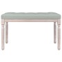 Light gray velvet bench 80x40x49 cm by vidaXL, Banks - Ref: Foro24-344446, Price: 56,80 €, Discount: %