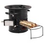 Cocina de leña para camping acero negro 50x33,5x30,5 cm de vidaXL, Chimeneas - Ref: Foro24-319441, Precio: 140,55 €, Descuent...