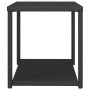 Mesa auxiliar ratán sintético negro 55x45x49 cm de vidaXL, Mesas auxiliares - Ref: Foro24-319404, Precio: 36,86 €, Descuento: %