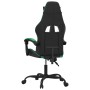 Black and green synthetic leather swivel gaming chair by vidaXL, Gaming chairs - Ref: Foro24-349594, Price: 117,88 €, Discoun...