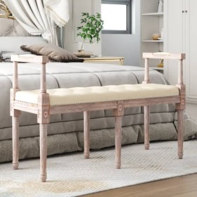 Linen bench 110x40x70 cm by vidaXL, Banks - Ref: Foro24-344422, Price: 82,03 €, Discount: %