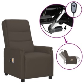 Elektrischer Massagesessel aus grauem Kunstleder von vidaXL, Elektrische Massagesessel - Ref: Foro24-3098607, Preis: 255,99 €...