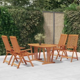 Garden dining set 5 pieces solid eucalyptus wood by vidaXL, Garden sets - Ref: Foro24-3087338, Price: 435,99 €, Discount: %