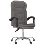 Silla de oficina reclinable cuero sintético gris de vidaXL, Sillas de oficina - Ref: Foro24-349699, Precio: 90,86 €, Descuent...