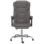 Silla de oficina reclinable cuero sintético gris de vidaXL, Sillas de oficina - Ref: Foro24-349699, Precio: 90,86 €, Descuent...