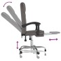 Silla de oficina reclinable cuero sintético gris de vidaXL, Sillas de oficina - Ref: Foro24-349699, Precio: 90,86 €, Descuent...