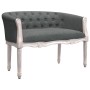 Banco de tela gris oscuro 98x56x69 cm de vidaXL, Bancos - Ref: Foro24-344509, Precio: 304,30 €, Descuento: %