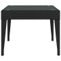 Black synthetic rattan tempered glass side table 50x50x38 cm by vidaXL, Side tables - Ref: Foro24-319402, Price: 34,70 €, Dis...