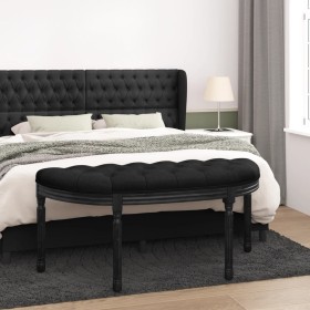 Black velvet bench 110.5x45x49 cm by vidaXL, Banks - Ref: Foro24-344421, Price: 99,51 €, Discount: %