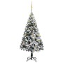 Künstlicher Weihnachtsbaum mit LEDs und grünen PVC-Kugeln 150 cm von vidaXL, Weihnachtsbäume - Ref: Foro24-3077819, Preis: 80...