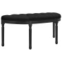 Banco de terciopelo negro 110,5x45x49 cm de vidaXL, Bancos - Ref: Foro24-344421, Precio: 99,51 €, Descuento: %