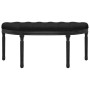 Banco de terciopelo negro 110,5x45x49 cm de vidaXL, Bancos - Ref: Foro24-344421, Precio: 99,51 €, Descuento: %