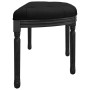 Banco de terciopelo negro 110,5x45x49 cm de vidaXL, Bancos - Ref: Foro24-344421, Precio: 99,51 €, Descuento: %