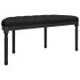 Banco de terciopelo negro 110,5x45x49 cm de vidaXL, Bancos - Ref: Foro24-344421, Precio: 99,51 €, Descuento: %