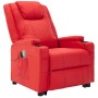 Sillón de masaje elevable cuero sintético rojo de vidaXL, Sillones de masaje eléctricos - Ref: Foro24-3100334, Precio: 370,99...