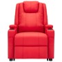 Sillón de masaje elevable cuero sintético rojo de vidaXL, Sillones de masaje eléctricos - Ref: Foro24-3100334, Precio: 370,99...