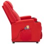 Sillón de masaje elevable cuero sintético rojo de vidaXL, Sillones de masaje eléctricos - Ref: Foro24-3100334, Precio: 370,99...