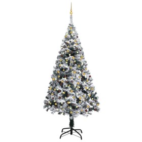 Pre-lit Christmas tree with lights and green balls 240 cm by vidaXL, Christmas trees - Ref: Foro24-3077822, Price: 226,23 €, ...