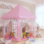 Carpa de juegos de princesa con 250 bolas rosa 133x140 cm de vidaXL, Tiendas y túneles de juego - Ref: Foro24-3107712, Precio...