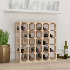 Botellero madera maciza de pino 58,5x33x60,5 cm de vidaXL, Botelleros - Ref: Foro24-822526, Precio: 70,99 €, Descuento: %